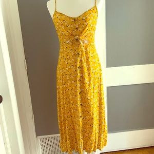 Midi dress with cut outs